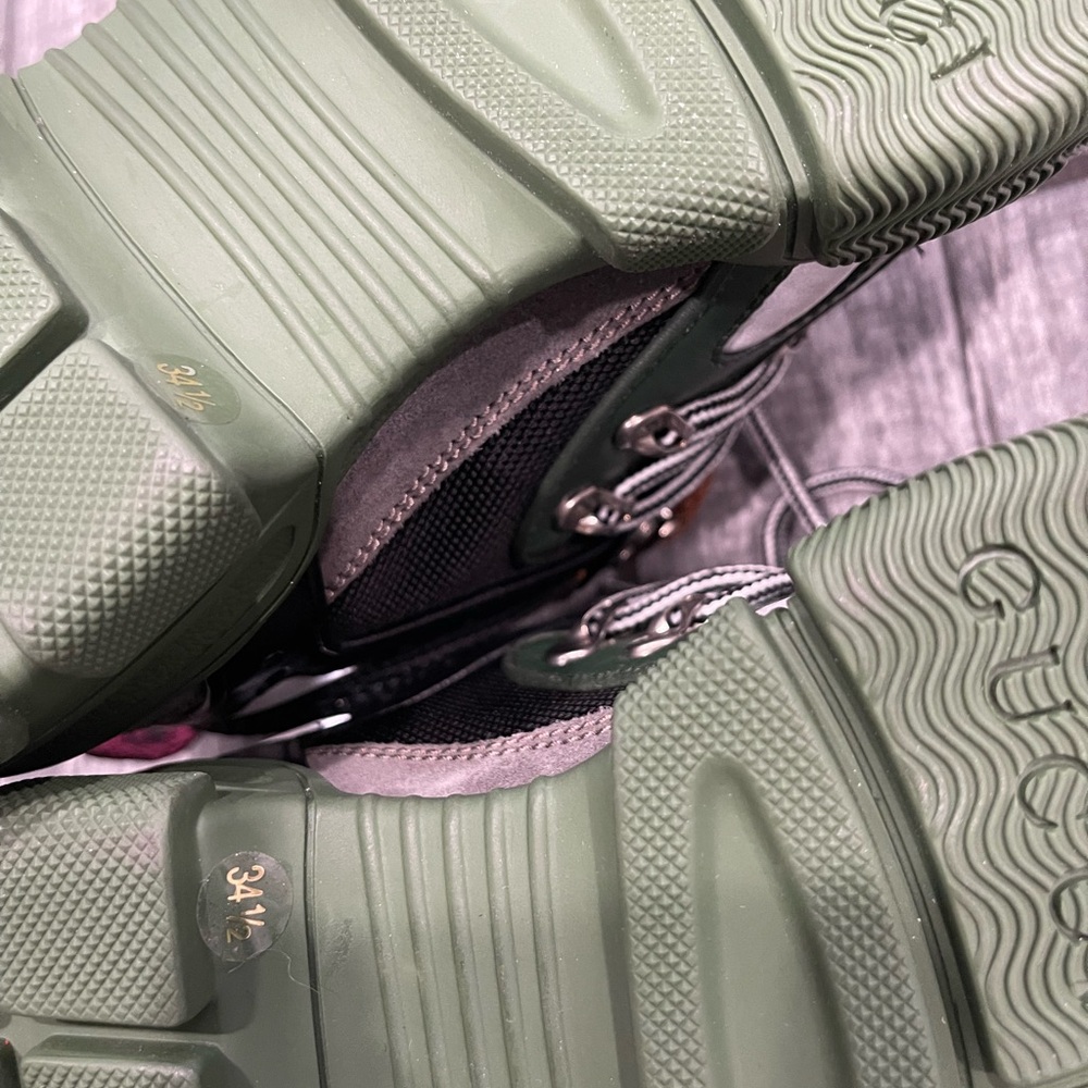 Gucci Flashtrek Green Low-Top Sneaker N3210 Men's Size 34.5 - Picture 13 of 15